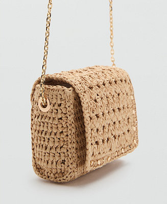 Mango Women's Mini Natural Fiber Crossbody Bag - Macy's | Macy's