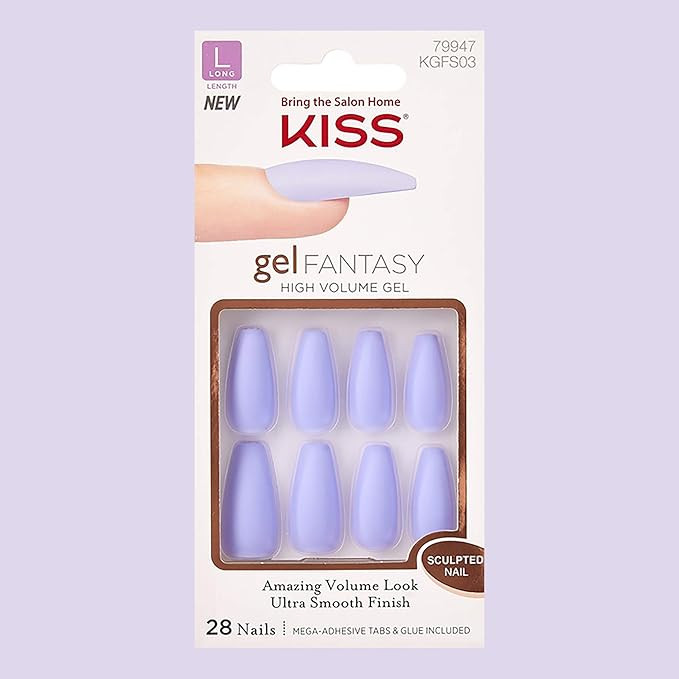 KISS GEL FANTASY SCULPTED NAILS (NIGHT AFTER - KGFS03) PACK OF 1 | Amazon (US)