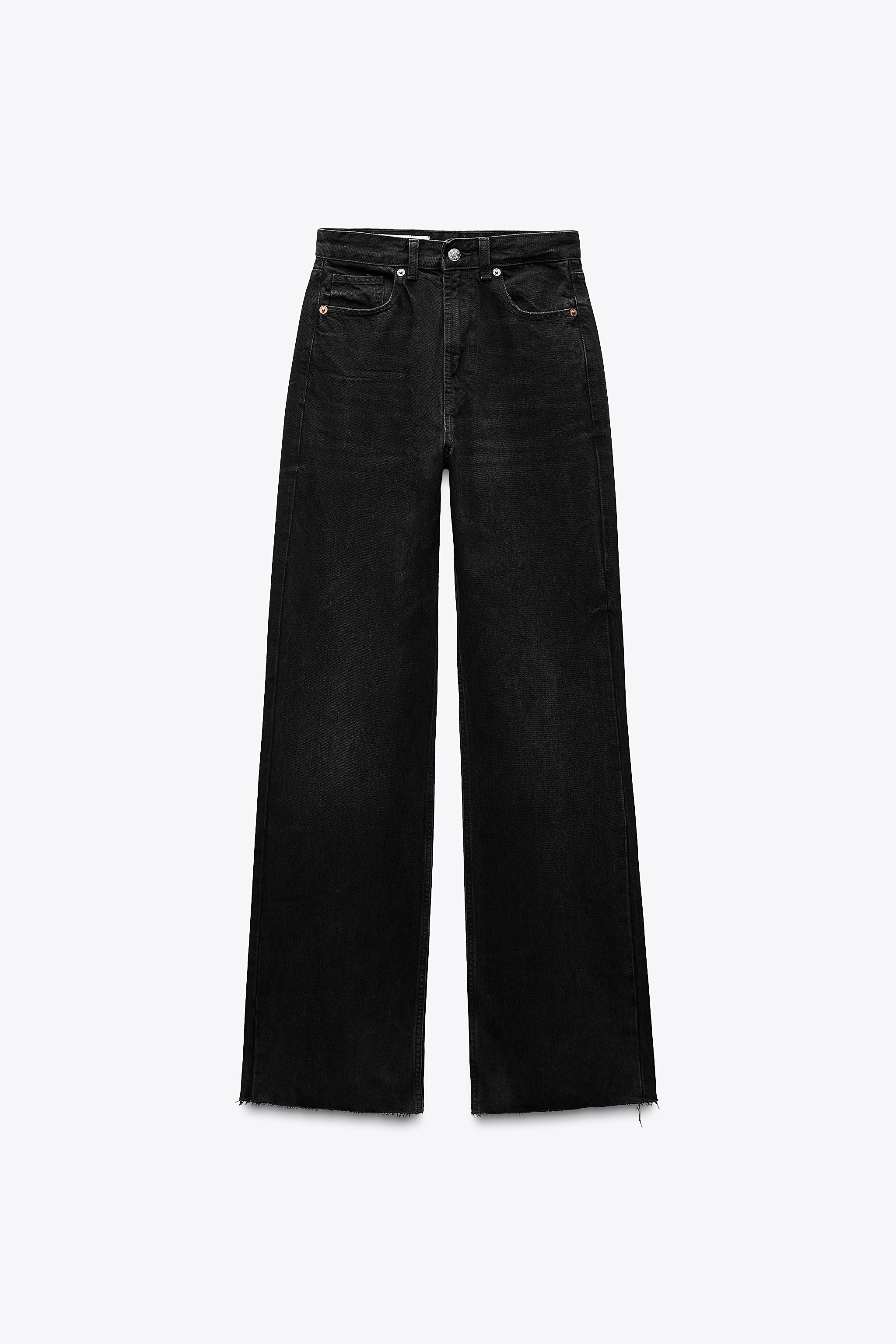 HIGH-WAISTED - WIDE LEG - FULL LENGTHHigh-waisted five pocket jeans in rigid fabric. Belt loops. ... | Zara US