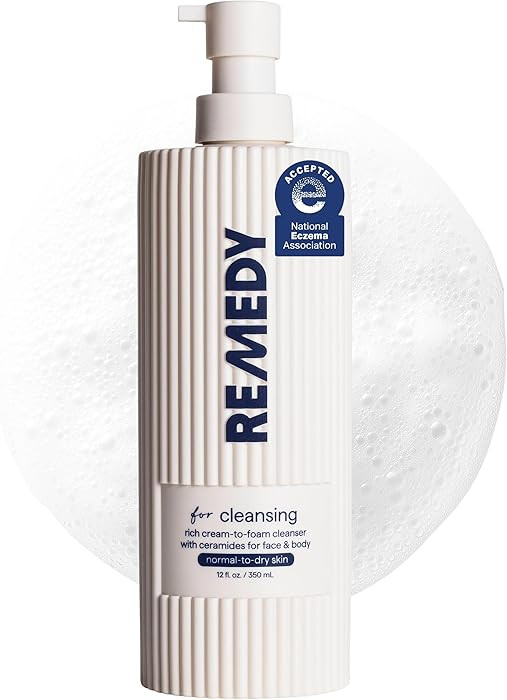 Remedy Cream-to-Foam Cleanser - Hydrating Face Wash with Ceramides, Hyaluronic Acid and Glycerin ... | Amazon (US)