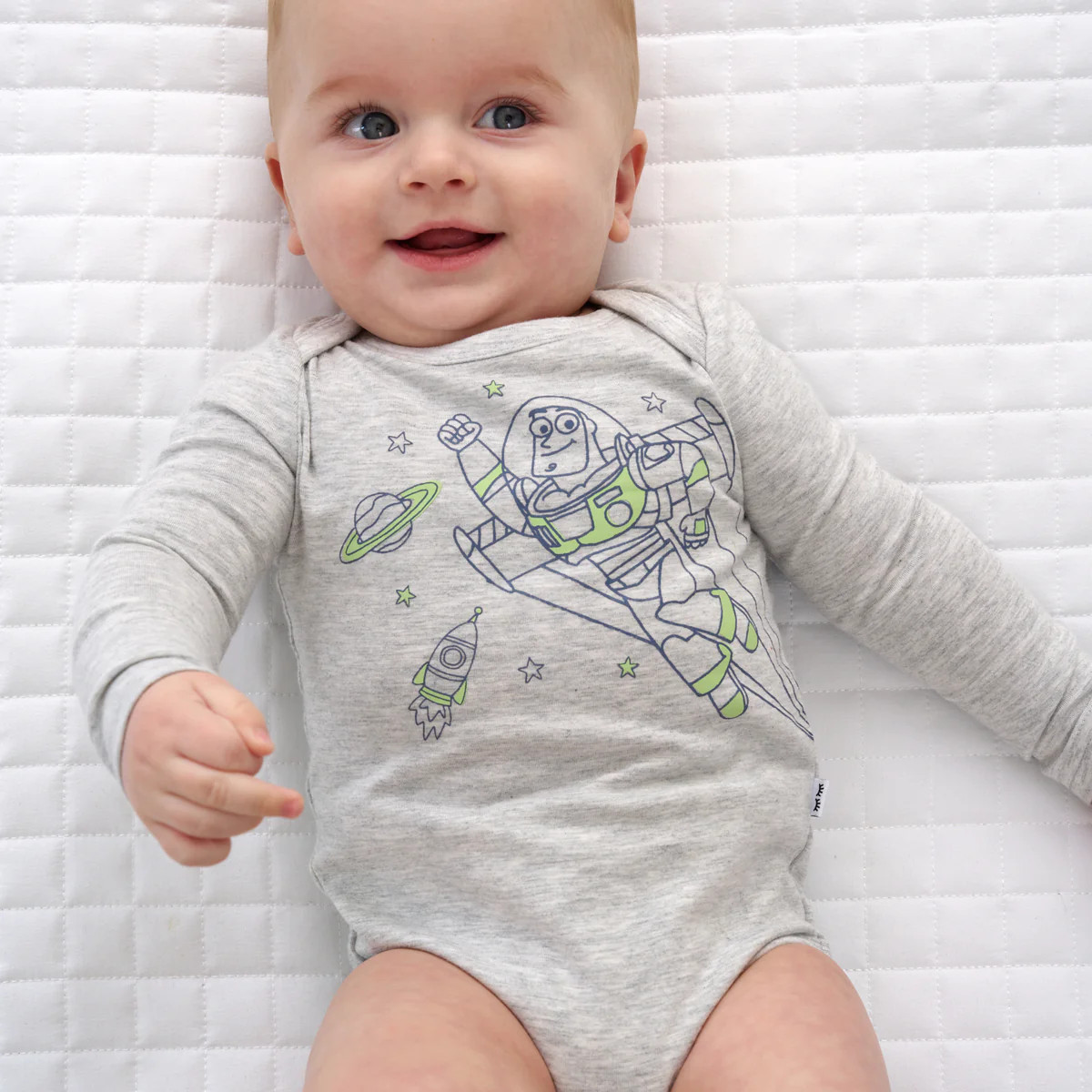Disney Pixar Buzz Lightyear Graphic Bodysuit | Little Sleepies