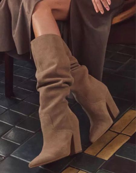 Fall boots, tall suede boots, winter boots. Callie Glass 

#LTKSeasonal #LTKHoliday #LTKshoecrush