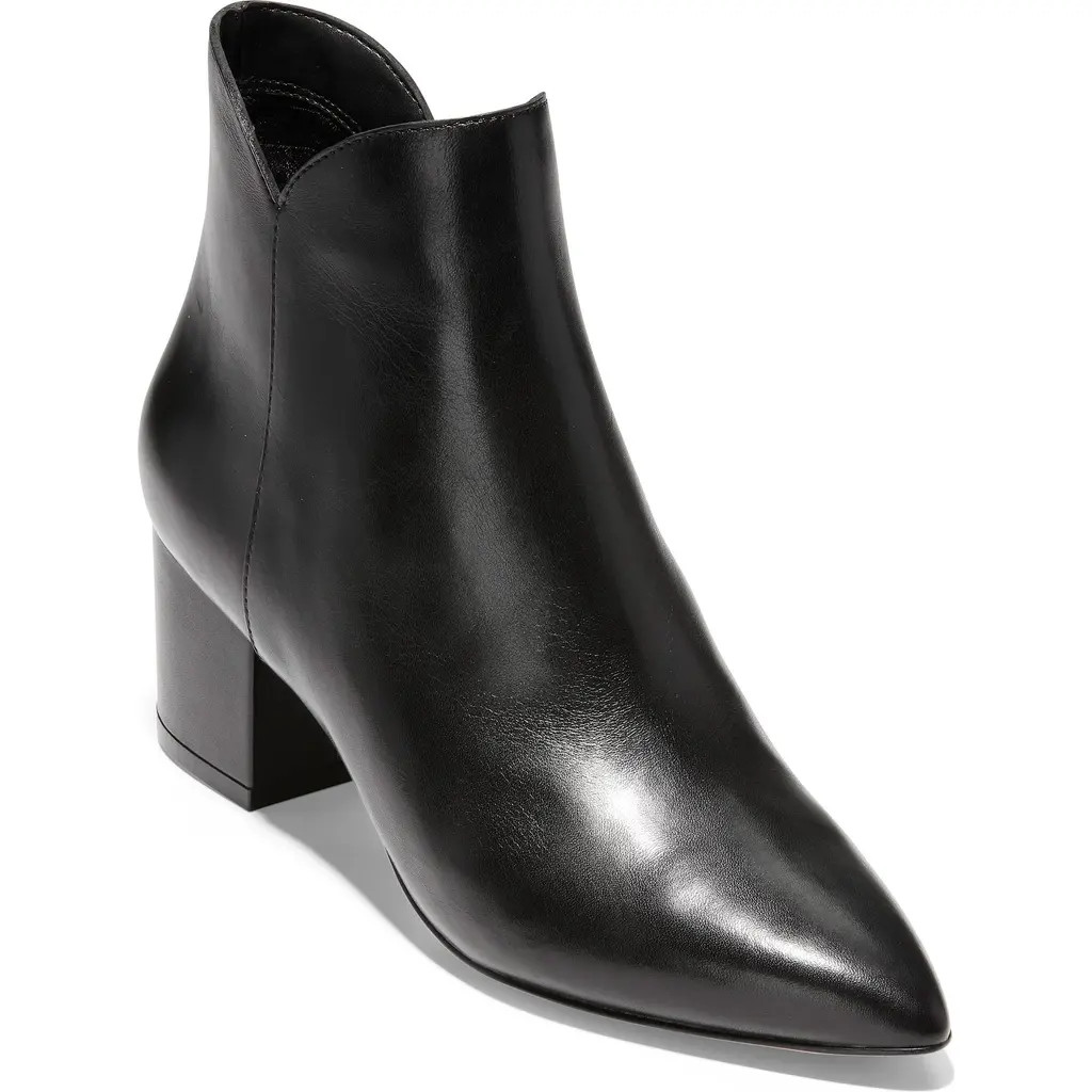 Cole Haan Elyse Bootie in Black Leather at Nordstrom Rack, Size 9.5 | Nordstrom Rack