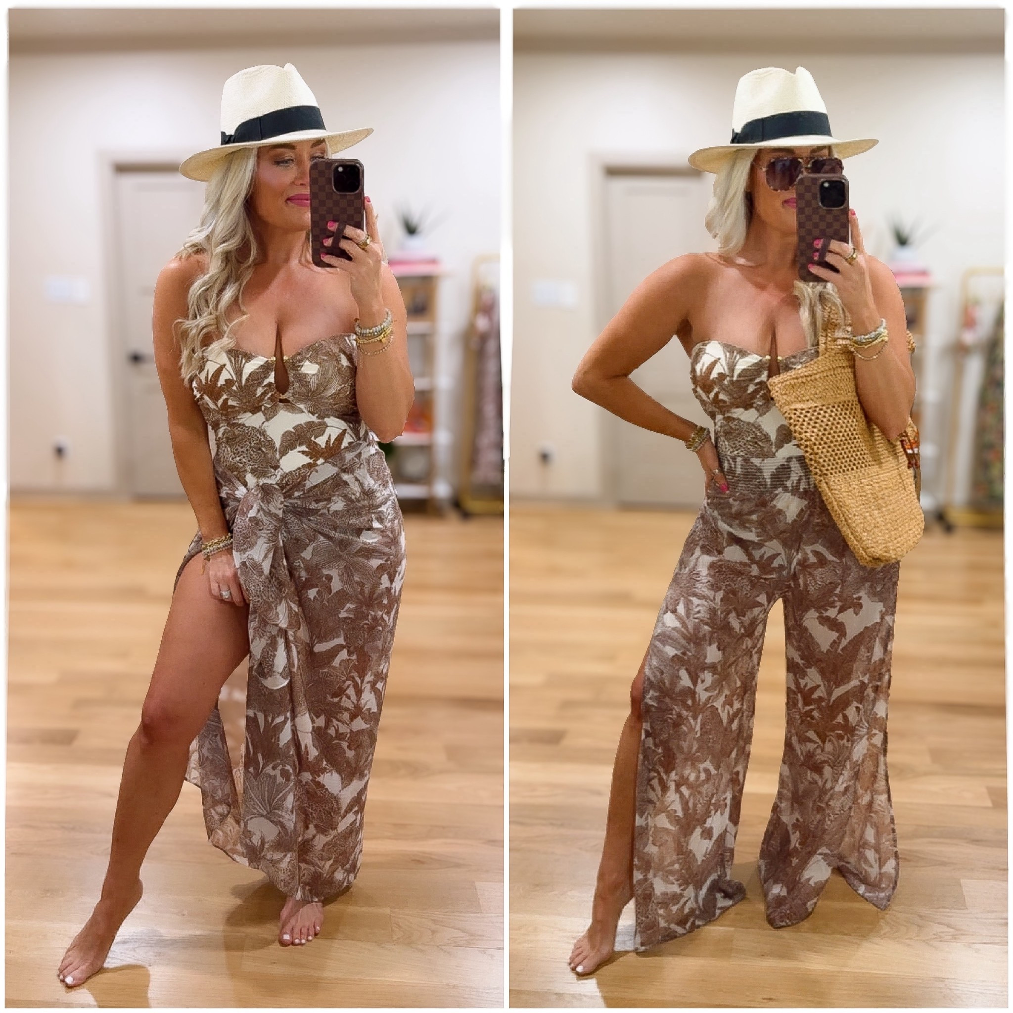 Sofia vergara animal print swimsuit set
Size medium 