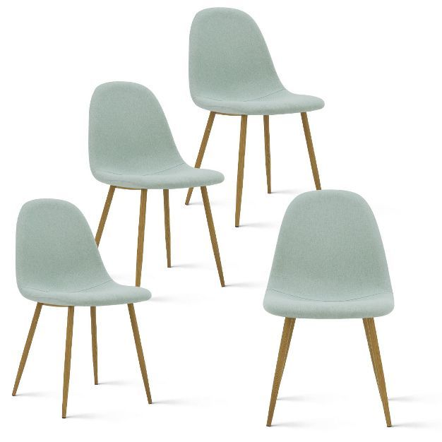 Set Of 4 Spoon Upholstered Side Chair Oak Legs -The Pop Maison | Target