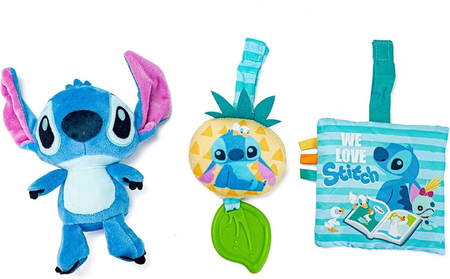 KIDS PREFERRED Disney Lilo & Stitch - Stitch 3 Piece Gift Set with Stuffed Animal Stitch Plush an... | Amazon (US)