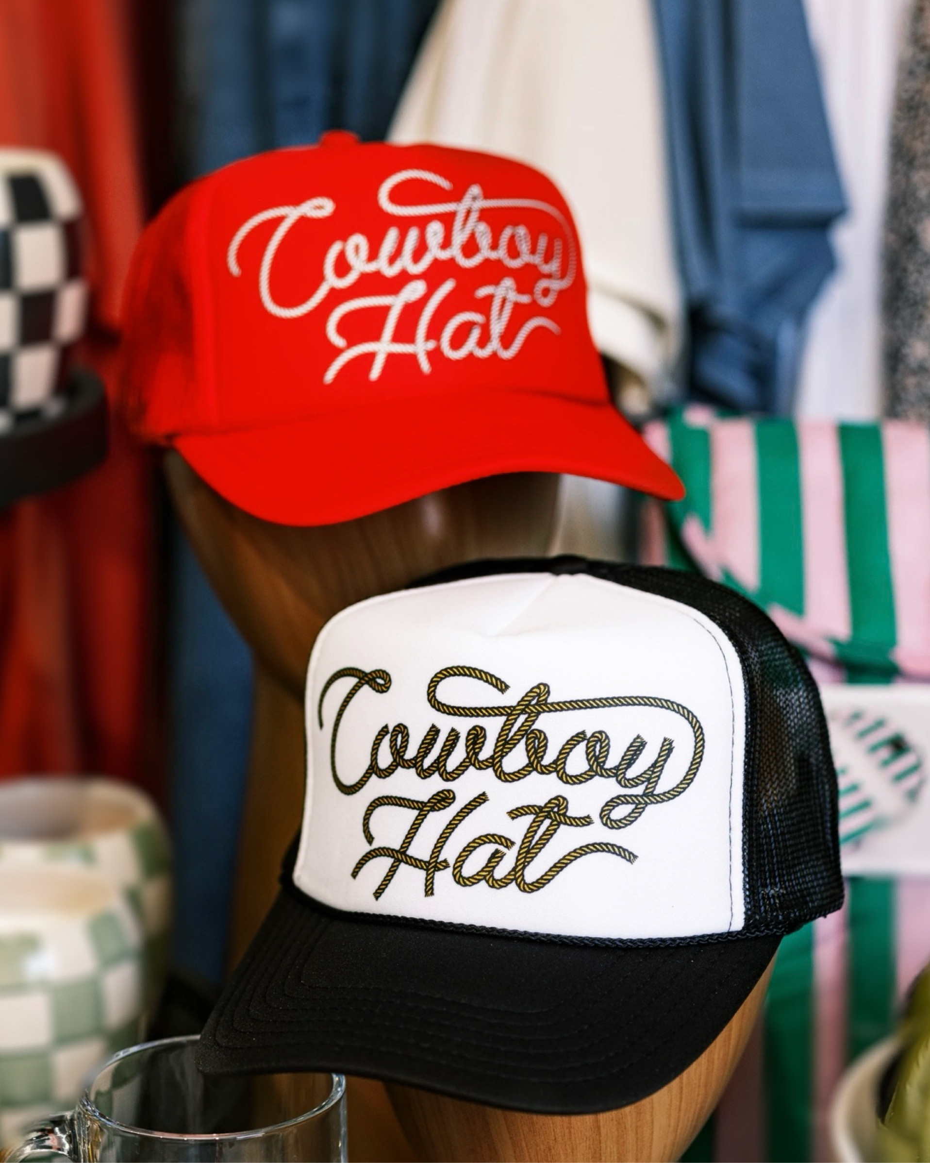 Cowboy hat trucker hat 

#LTKFind #LTKunder100 #LTKstyletip