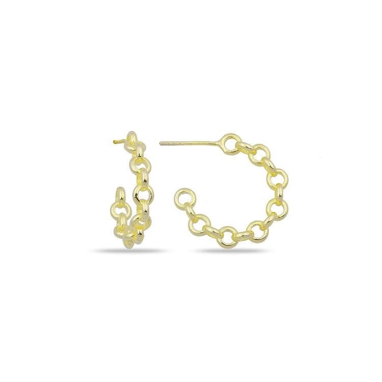 Gold Ring Hoop Earrings | The Sis Kiss