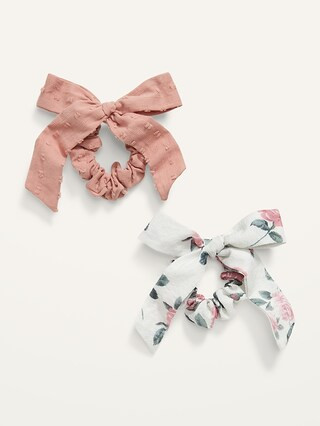 Ribbon Bow Hair Tie 2-Pack for Women | Old Navy (US)