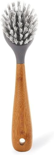Full Circle Skillet Strong Cast Iron Bamboo Dish Brush and Scraper – Durable Kitchen Scrub Brus... | Amazon (US)