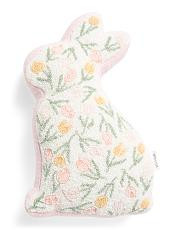 Made In India 10x20 Beaded Tulip Figural Bunny Pillow | TJ Maxx