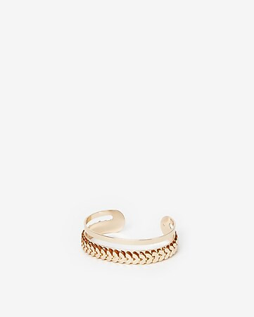 two row chevron cuff bracelet | Express