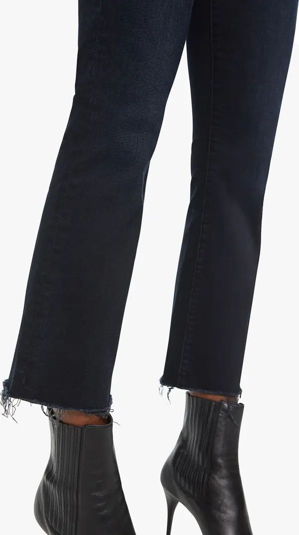 The Hustler Frayed High Waist Ankle Flare Jeans | Nordstrom
