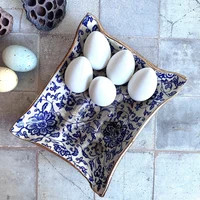 Blue ceramic egg tray, housewarming gift, unique handmade gift, egg crate, deviled egg tray | Etsy (US)