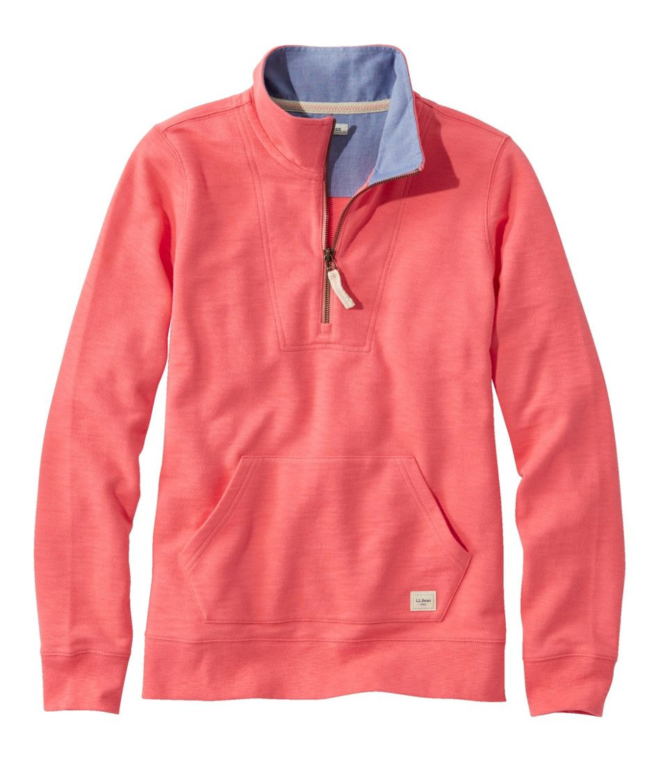 Women's Organic Cotton Sweatshirt, Quarter-Zip Pullover | L.L. Bean