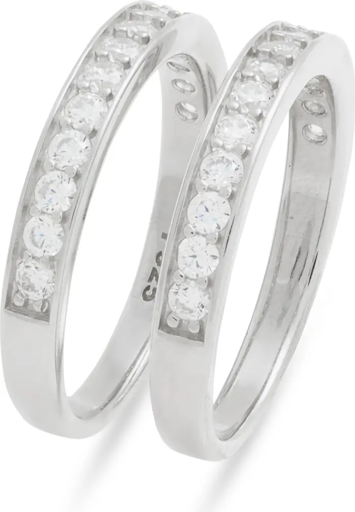 Set of 2 Cubic Zirconia Rings | Nordstrom