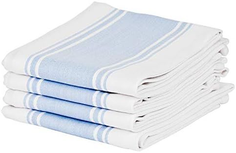 Cucinare Kitchen Towels 100% Cotton Professional Grade Large and Absorbent with Vintage Stripe Te... | Amazon (US)
