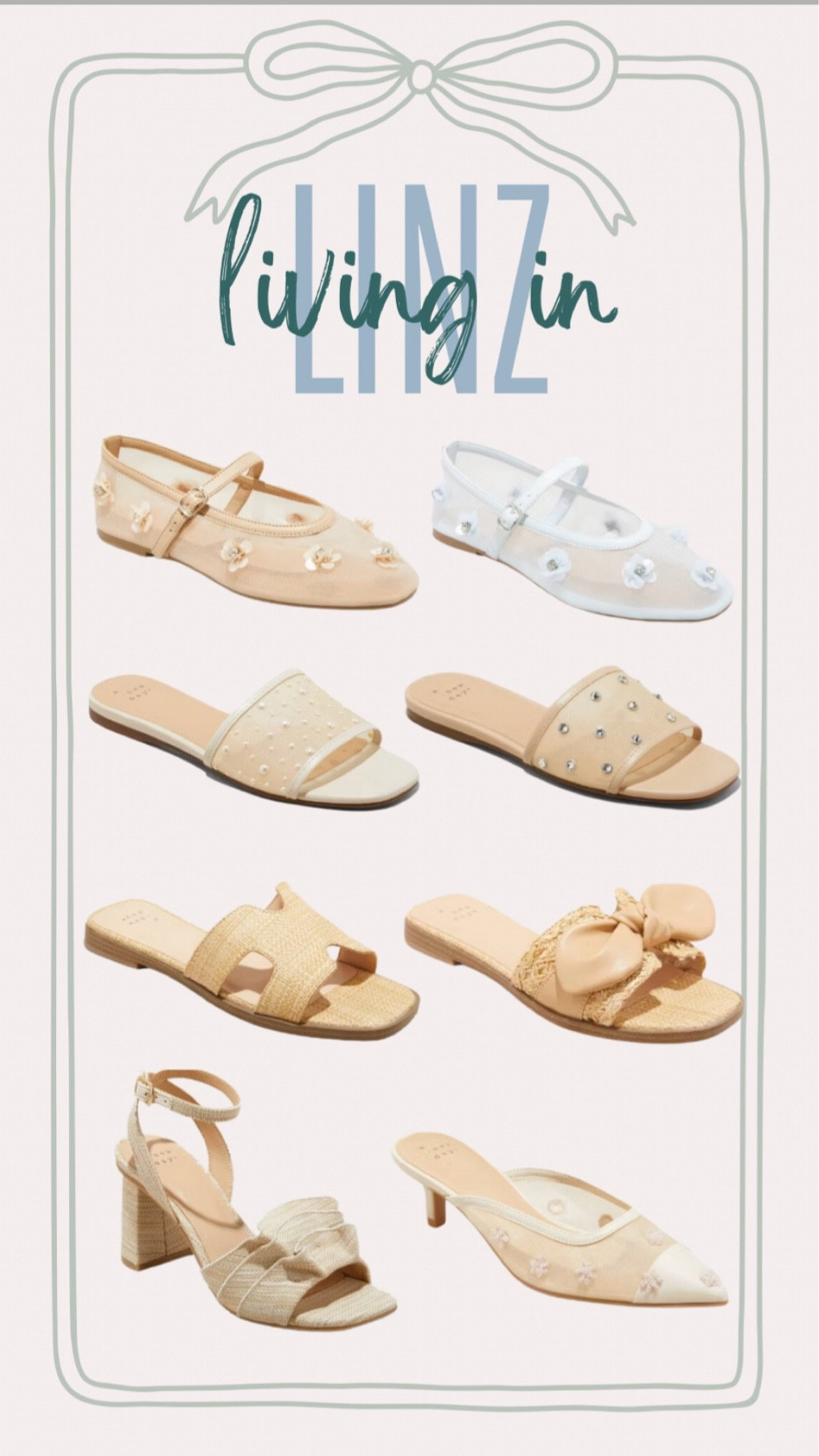 20% off all shoes at Target! 

Target, target shoes, shoe sale, target spring shoes, summer sandals, slide sandals, sheer flats, flat, bow sandals, raffia sandals, heels, wedges. 

#LTKSaleAlert #LTKShoeCrush #LTKStyleTip