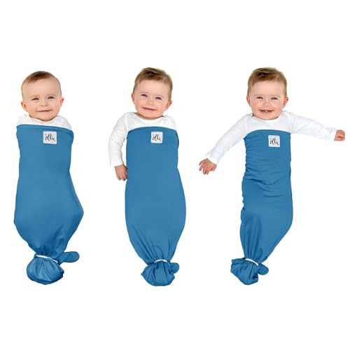 The Ollie Swaddle – Adjustable Baby Swaddle for Newborns | Pediatrician-Approved for Safe Sleep | Easy Closure | Arms-Out | Lightweight, Machine-Washable | Easy Diaper Access (Ocean, One Size) | Amazon (US)