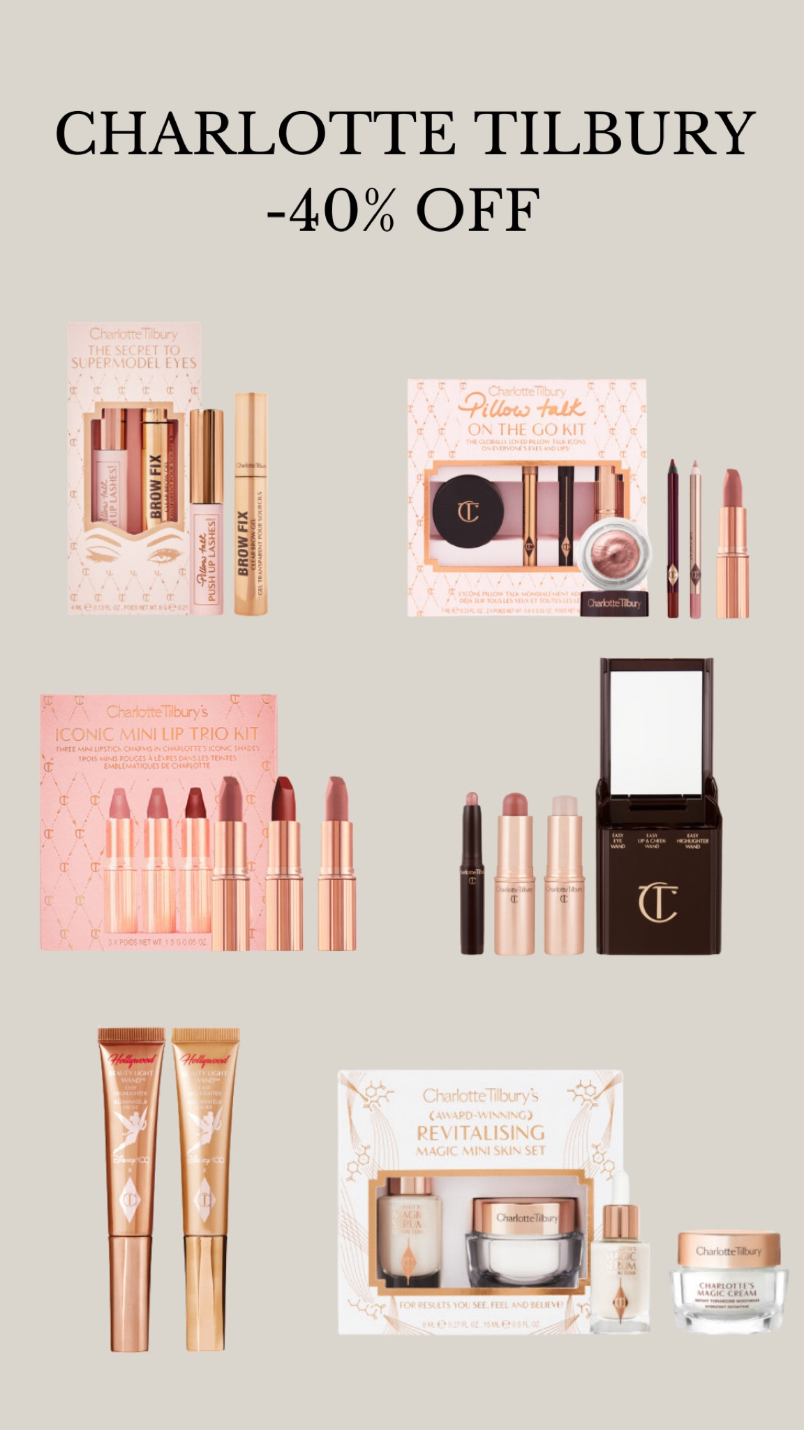 Charlotte Tilbury sets with 40% off

#LTKbeauty #LTKsalealert LTKFestiveSaleNL