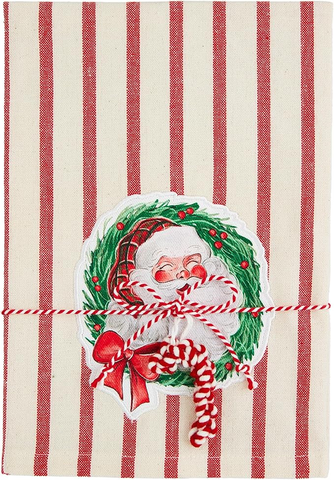 Mud Pie Patch Tartan Towel, Wreath, 21" x 14" | Amazon (US)