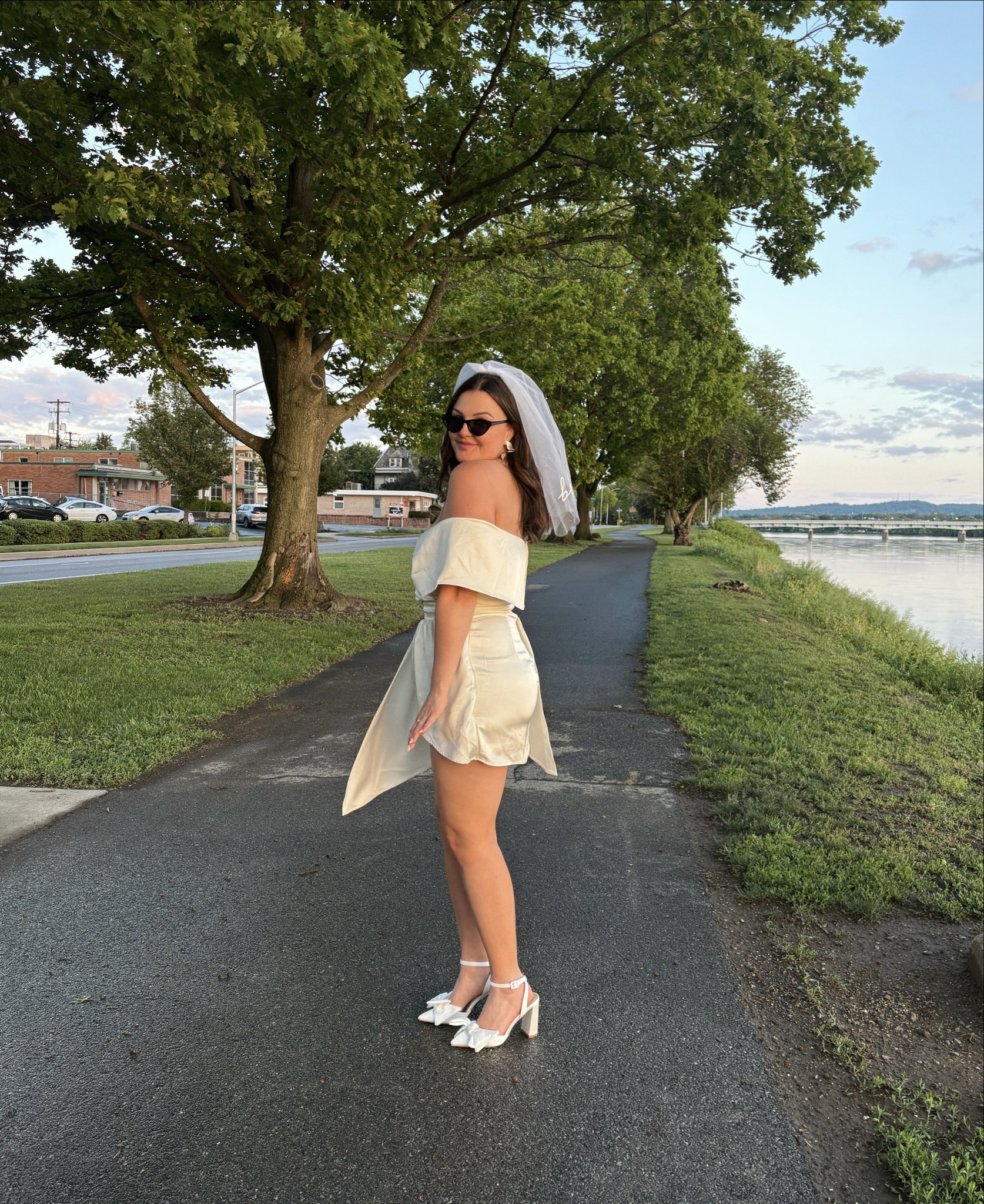 Bachelorette details! This dress was so gorgeous and got a lot of compliments but definitely runs short. Perfect for my girls that are shorter than me (5’7) or be prepared with bike shorts under 🤍👰🏻‍♀️💍

#LTKMidsize #LTKSeasonal #LTKWedding