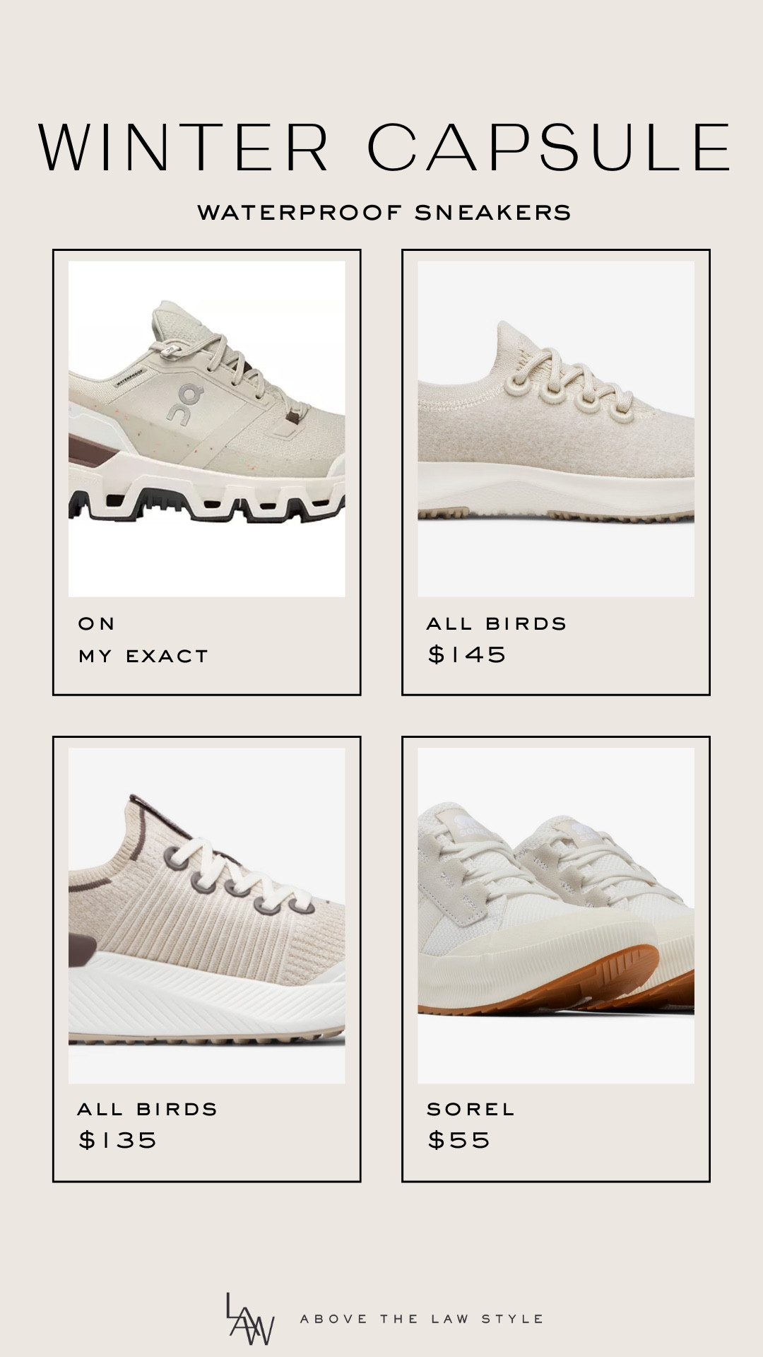 Winter Capsule: Waterproof Sneakers

#LTKFindsUnder100 #LTKStyleTip #LTKShoeCrush