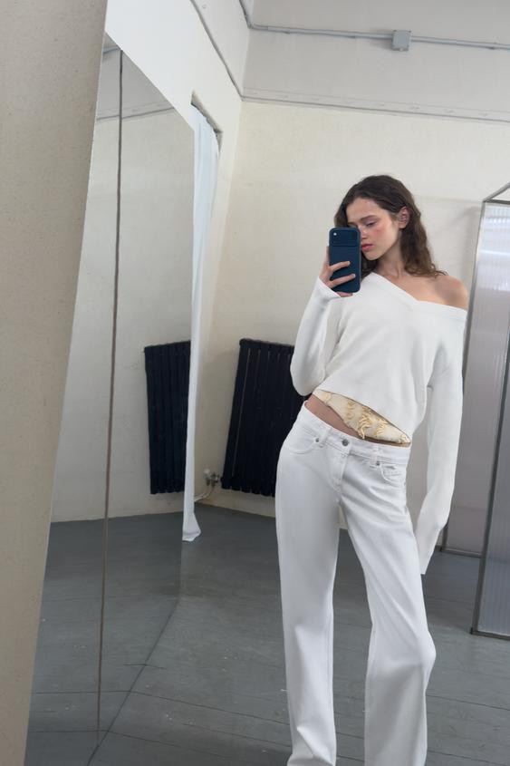 V-NECK KNIT JUMPER | Zara UK