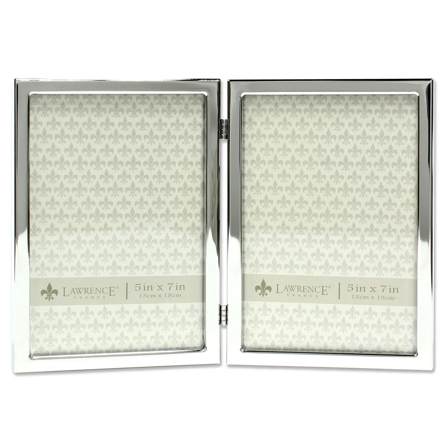 5x7 Hinged Double Silver Standard Metal Picture Frame | Walmart (US)