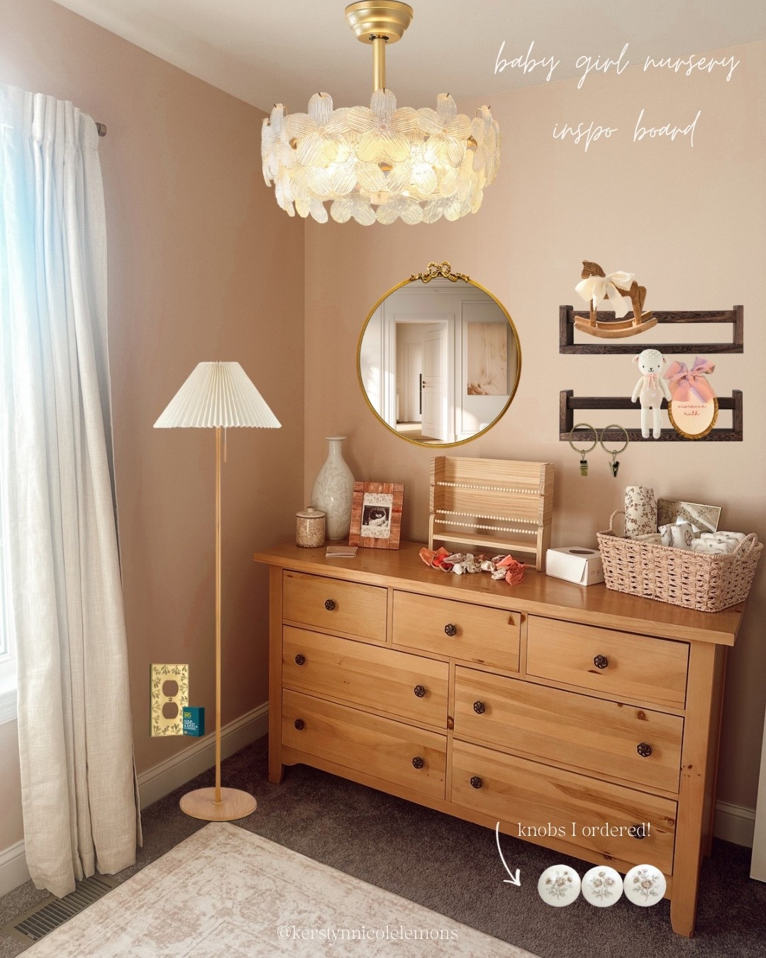 My vision for over baby’s dresser 🪞🕊️🧸✨🎀

we did end up getting oak colored shelving shown in the actual picture - and I love how it’s all coming together! Going to be so peaceful and relaxing in this room for our little girl! And surprising everything been very cost effective and affordable! ✨🤭 all together I think we’ve spent $500 for the wall accent, paint, + decor! 🎨 DIY!! 🌼🧸✨

#LTKmomlife #LTKHome #LTKBaby