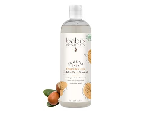 Babo Botanicals Sensitive Baby Fragrance-Free 2-in-1 Bubble Bath & Wash - Shea Butter, Calendula & Oat - Vegan - EWG Verified - For Babies & Kids | Amazon (US)