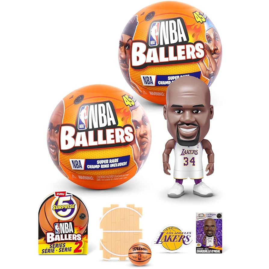 5 Surprise NBA Ballers Series 2 by ZURU, Licensed NBA Collectible, Surprise Unboxing Basketball C... | Amazon (US)