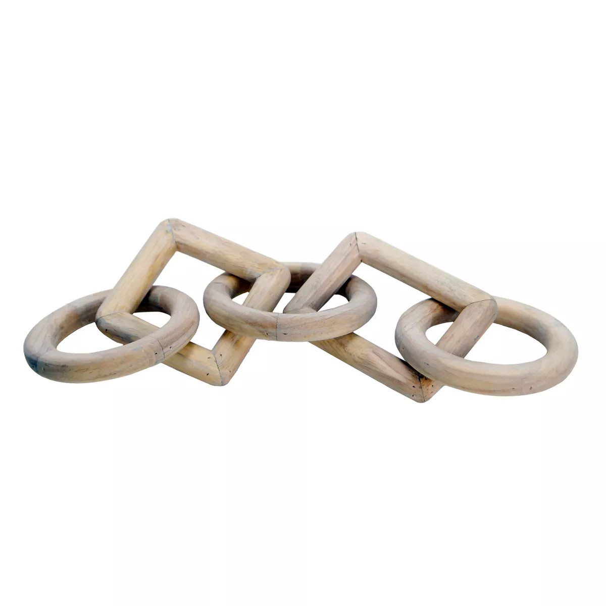 VIP Wood 15.2 in. Brown Different Shapes Chain Links Decor | Target