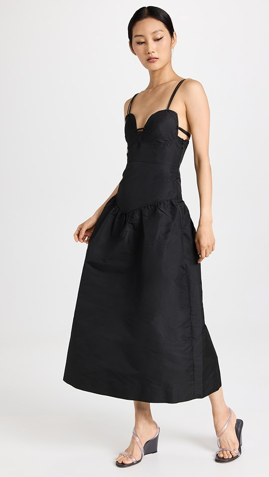Strappy Taffeta Dress | Shopbop
