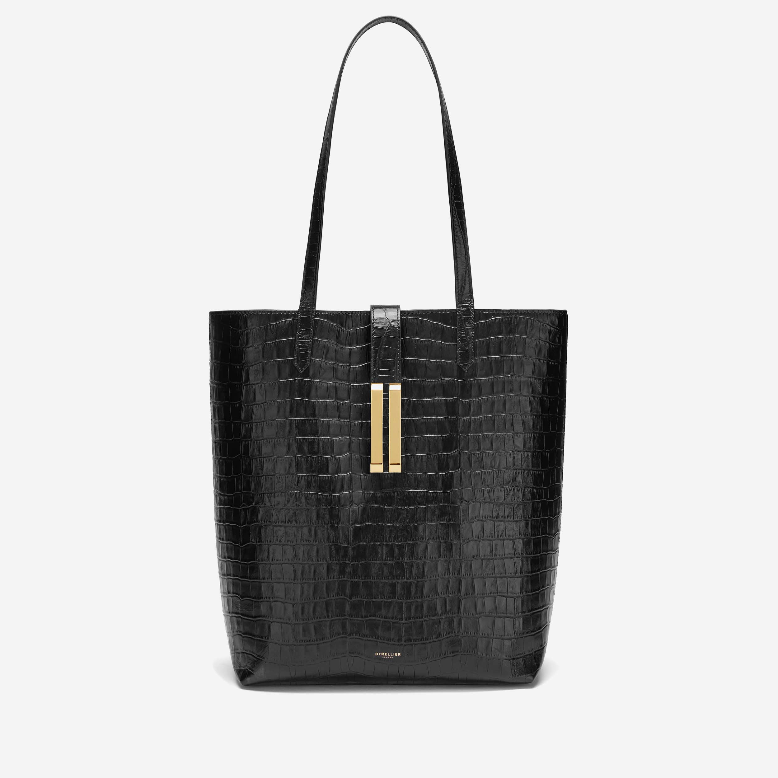 The Vancouver Tote | Black Croc-Effect| DeMellier | DeMellier