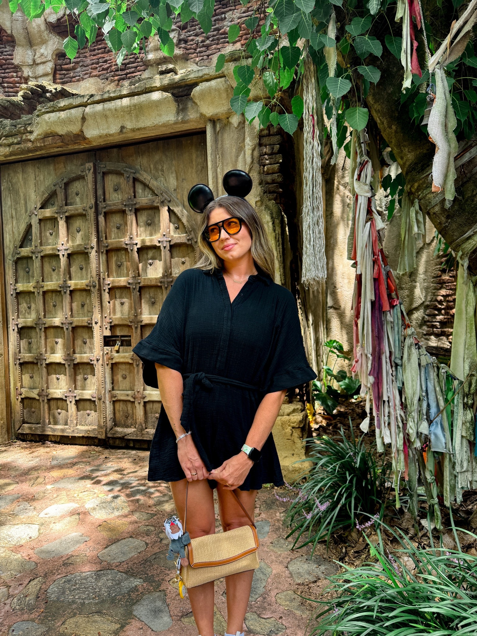 Safari chic but make it Disney 🐘✨ This black romper paired with my new favorite straw purse from Vera Bradley is giving me all the effortless Animal Kingdom vibes

#LTKItBag #LTKFindsUnder100 #LTKFindsUnder50