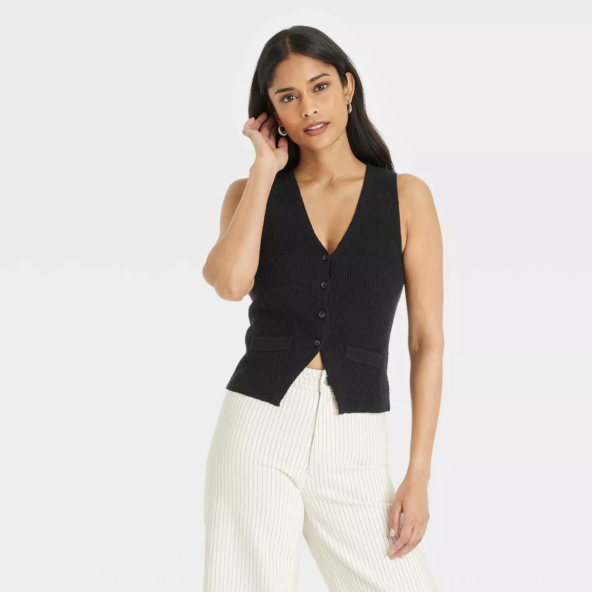 Women's Button-Front Sweater Vest - Universal Thread™ | Target