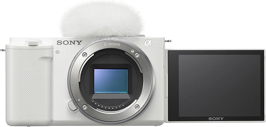 Sony Alpha ZV-E10 - APS-C Interchangeable Lens Mirrorless Vlog Camera - White | Amazon (US)