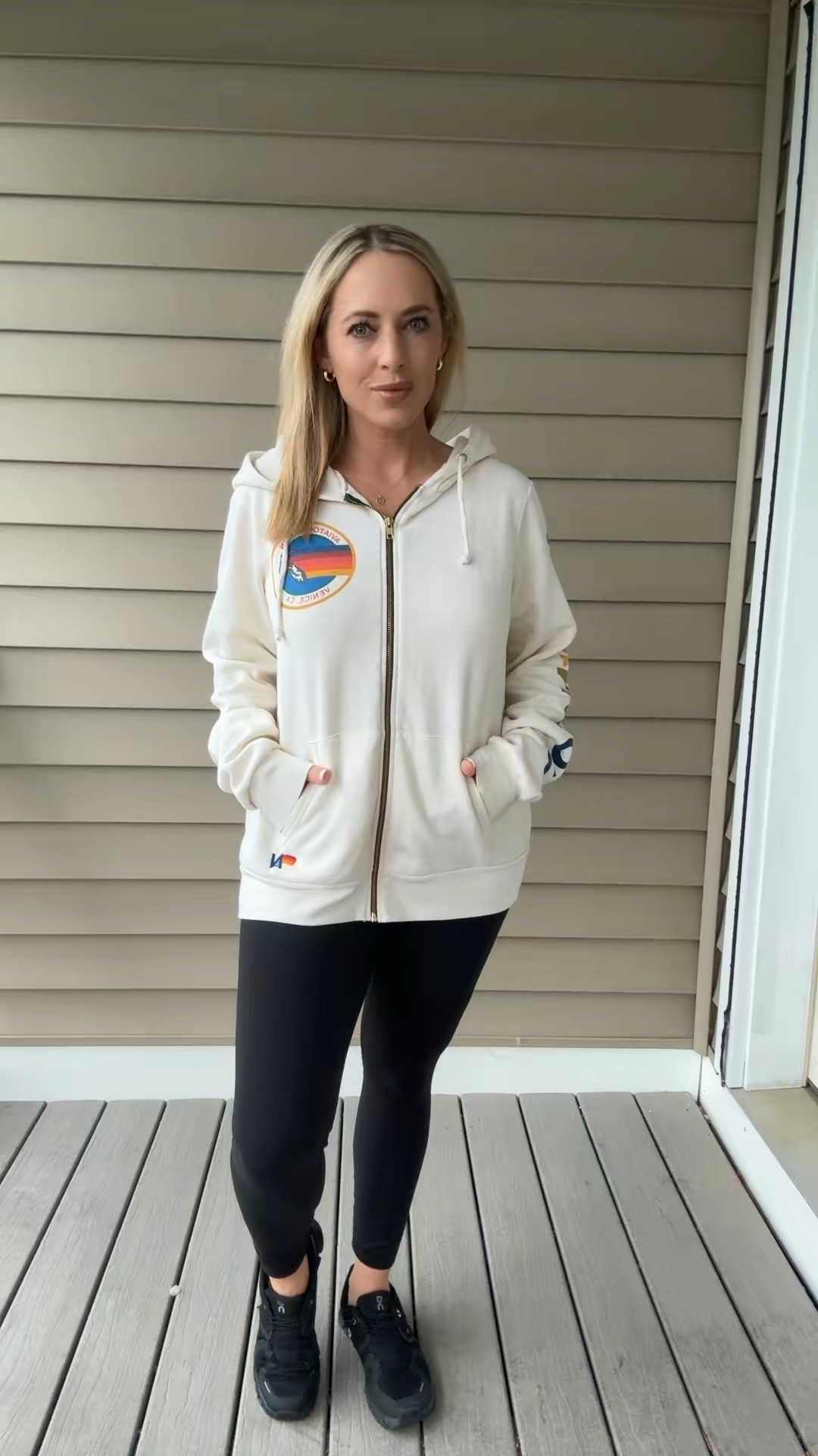 Casual outfit. Aviator nation. Lululemon align leggings. On cloud sneakers 



#LTKMidsize #LTKFindsUnder100 #LTKSummerEdit