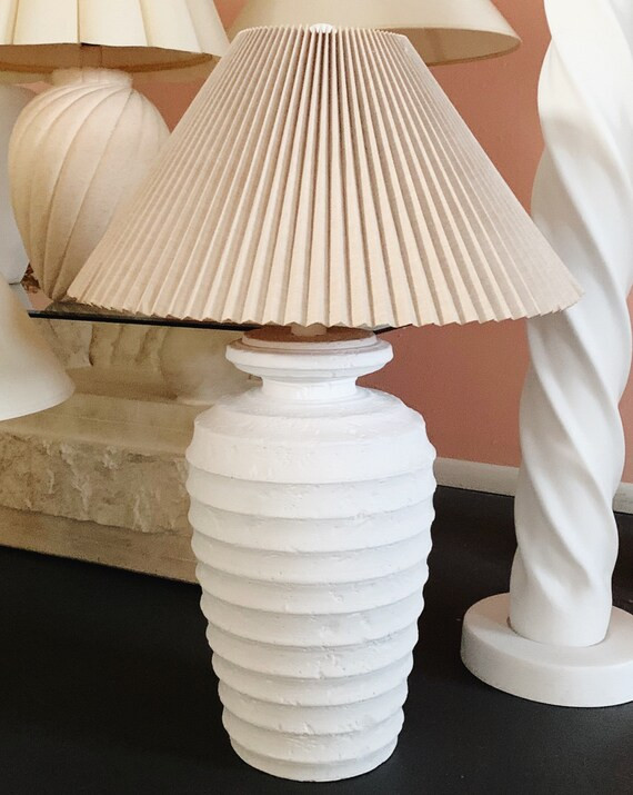 M  S PLASTER TABLE LAMP  2 Available | Etsy | Etsy (US)
