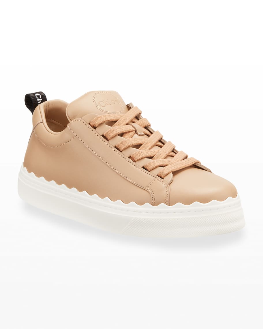 Lauren Low-Top Leather Sneakers | Neiman Marcus
