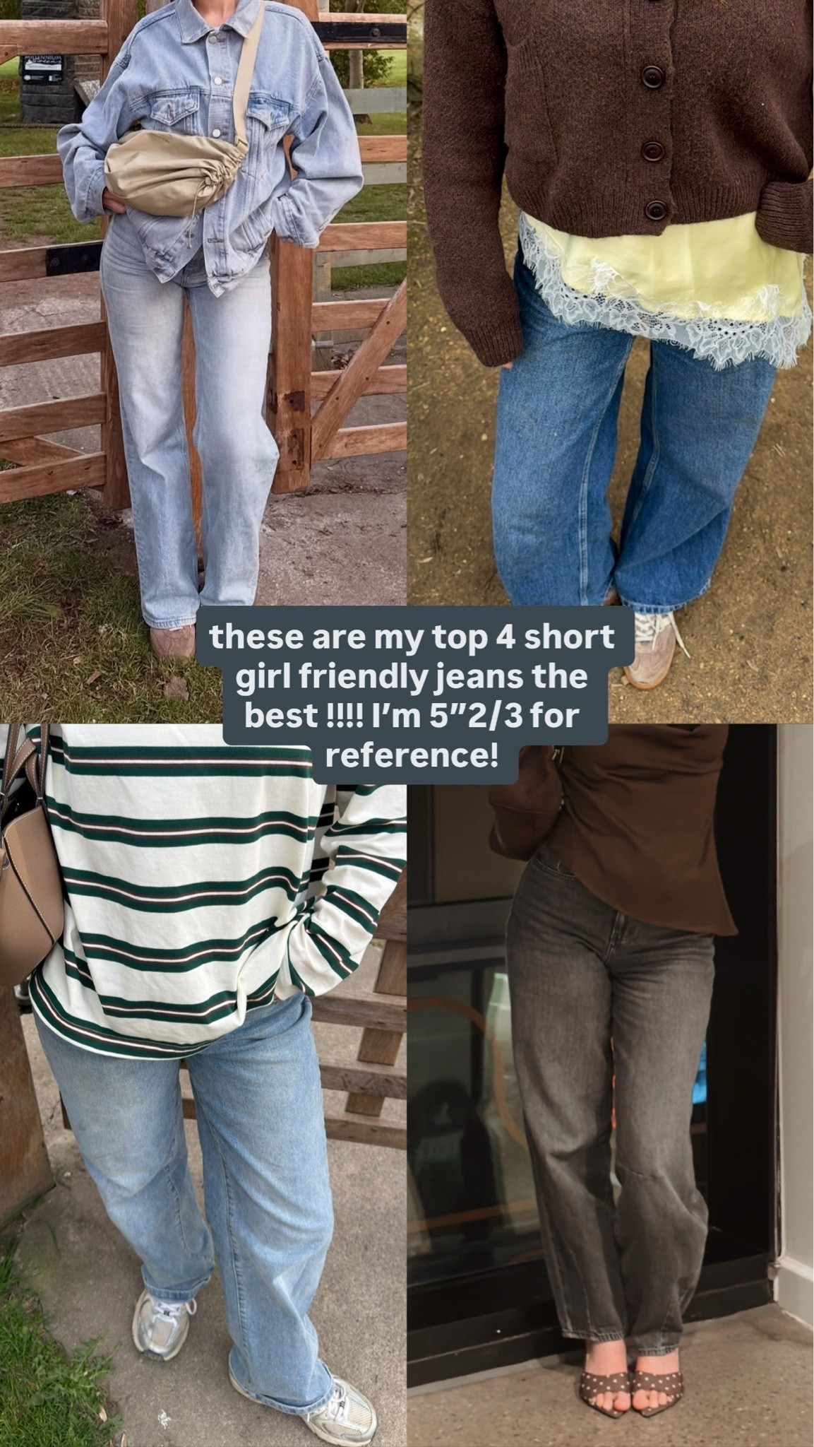 Top 4 short girl friendly jeans 👖

#LTKuk #LTKsummer #LTKspring