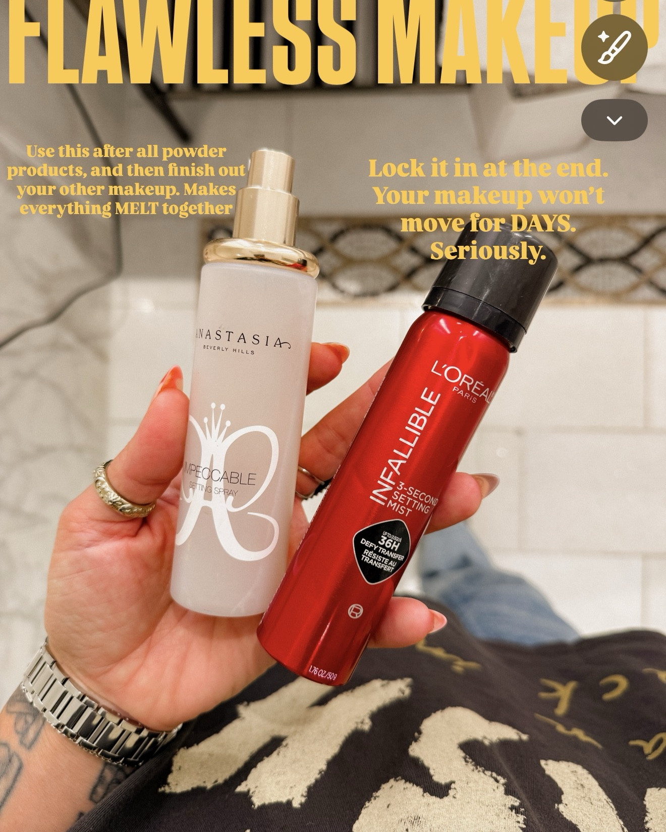 My makeup has been TOP NOTCH these past few days and this is what it’s from. 
This trio of primer + foundation
Setting spray in the middle + lock it in at the end. 
Ultra hydrating over night cream 

#LTKBeauty #LTKFindsUnder100 #LTKFindsUnder50