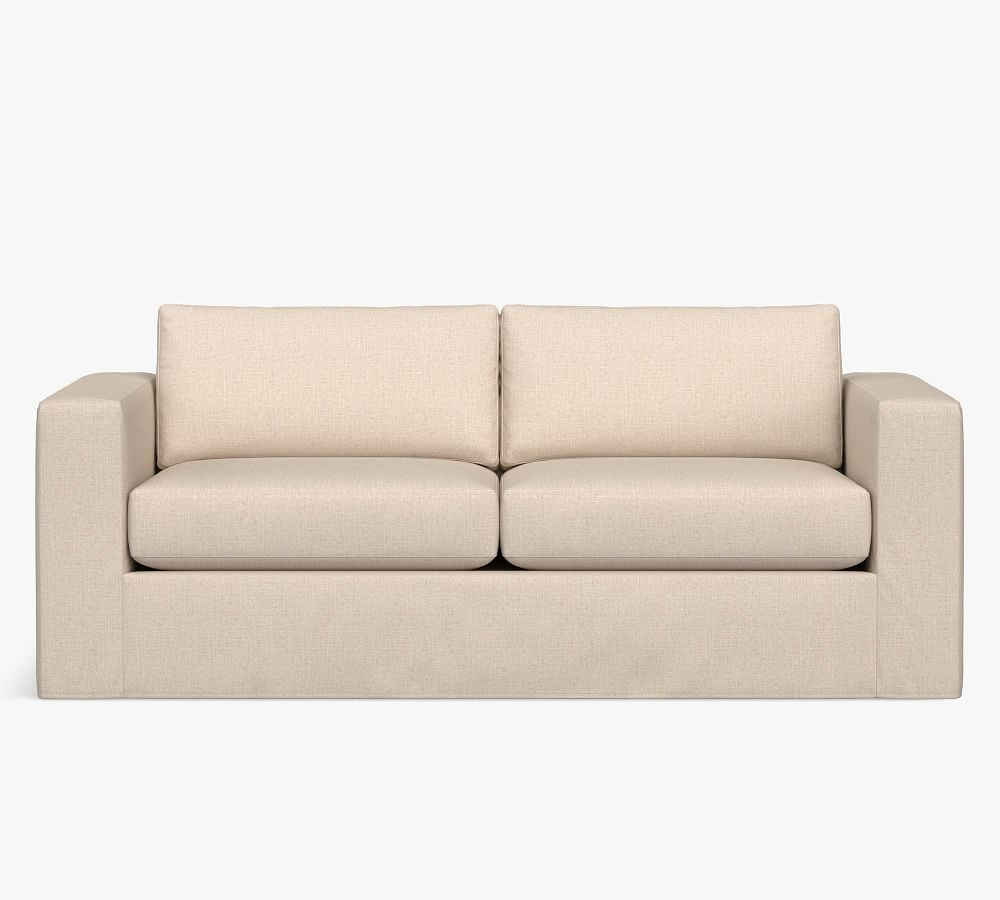 Carmel Square Arm Slipcovered Sofa | Pottery Barn (US)