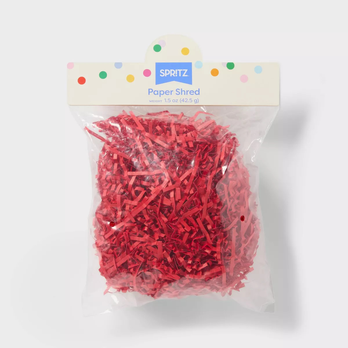 1.5oz Paper Shredded Filler Red - Spritz™ | Target