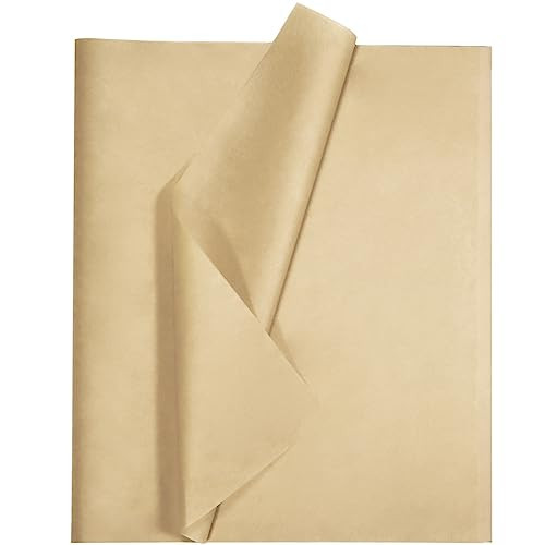 Undemouc 100 Sheets Kraft Tissue Paper 20x14 Inches Tissue Paper Bulk for Bags Wrapping Tissue Paper for DIY Crafts Birthday Weddings Baby Shower Graduation Party Decor | Amazon (US)