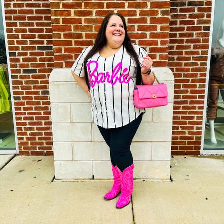 B e s t  F r i e n d s  F r i d a y
•
I had a great day yesterday hanging with @mrs.marmo and @chrislovestaylorswift_ 
•
I knew exactly what I wanted to wear! Had to rock this #Barbie baseball tee from @rue21 and these #Barbiecore boots from @amazon, and my @Chanel bag matched perfectly!
•
#amazonfinds #plussizestyle #size24 #size3x #plussize #widecalf #chanel #longhair #curvy #discoverunder3k #ltksg111 #bigbabesclub #barbiegirl #plussizefashion #plussize #fatfashion #curvygirl #curvesarebeautiful #curvystyle #curves #fashion #fashionista #stylist #fashionstylist #loveyourself #curvystyleguide #lovethesecurves #psootd #plussizebeauty 

#LTKshoecrush #LTKFind #LTKunder50