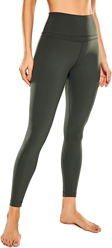 Amazon.com: CRZ YOGA Women's Naked Feeling Workout Leggings 25 Inches - 7/8 High Waist Yoga Tight... | Amazon (US)