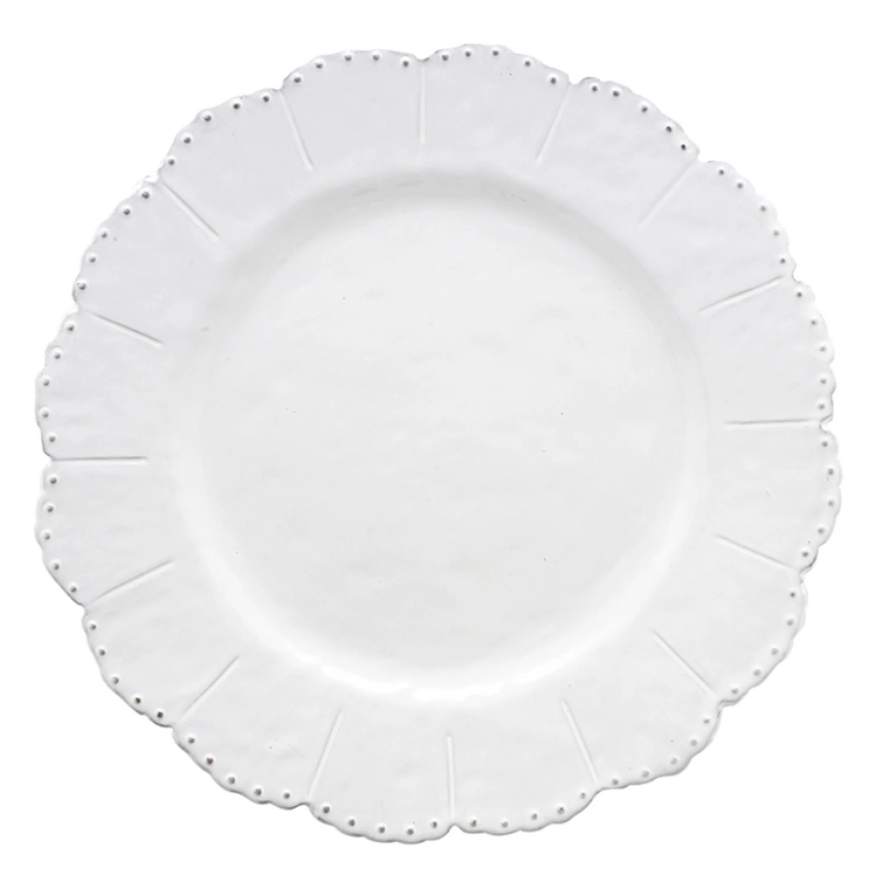 Bella Bianca Beaded 11.5" Dinner Plate | Wayfair North America