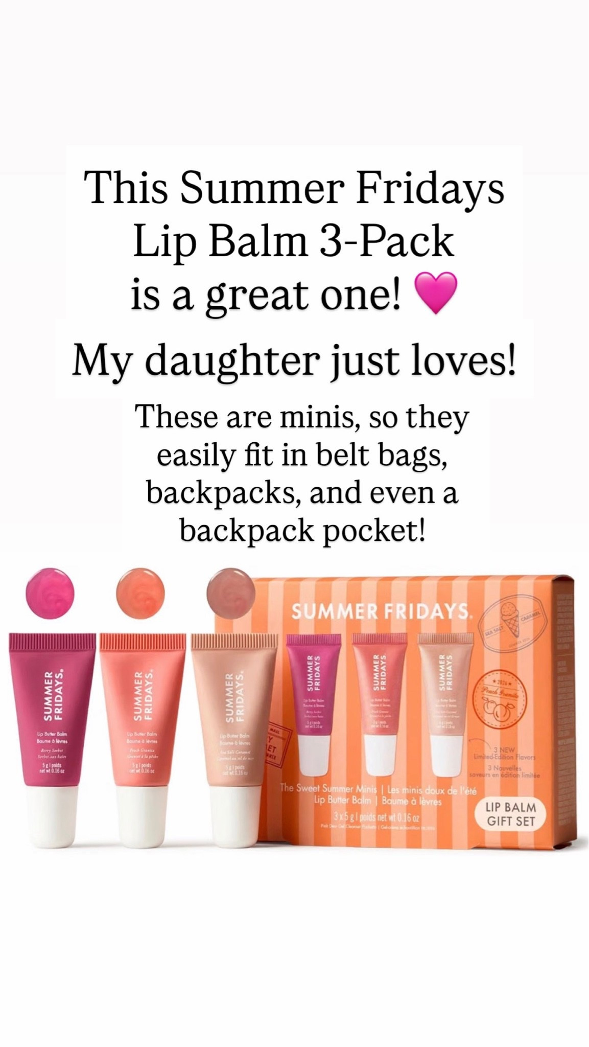 Summer Fridays 3-pack minis

#LTKBeauty
